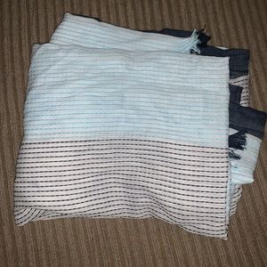 Haiku organic blue cotton scarf - NEW never worn